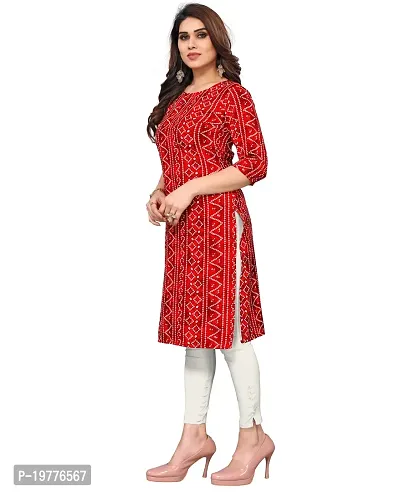 Trendy Straight Multicoloured Printed Crepe Kurta Combo For Women-thumb2