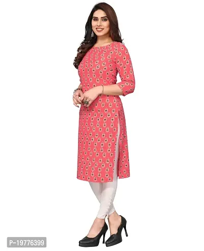 Trendy Straight Multicoloured Printed Crepe Kurta Combo For Women-thumb3