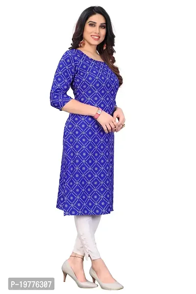 Trendy Straight Multicoloured Printed Crepe Kurta Combo For Women-thumb2