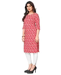 Trendy Straight Multicoloured Printed Crepe Kurta Combo For Women-thumb2