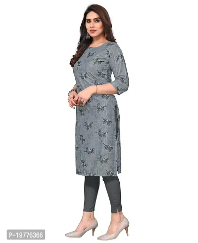 Trendy Straight Multicoloured Printed Crepe Kurta Combo For Women-thumb3