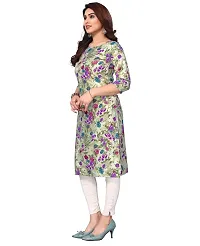 Trendy Straight Multicoloured Printed Crepe Kurta Combo For Women-thumb2