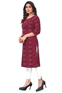 Trendy Straight Multicoloured Printed Crepe Kurta Combo For Women-thumb1