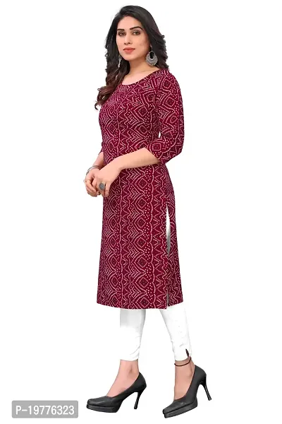 Trendy Straight Multicoloured Printed Crepe Kurta Combo For Women-thumb2