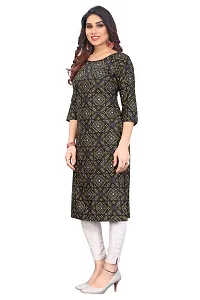 Trendy Straight Multicoloured Printed Crepe Kurta Combo For Women-thumb1