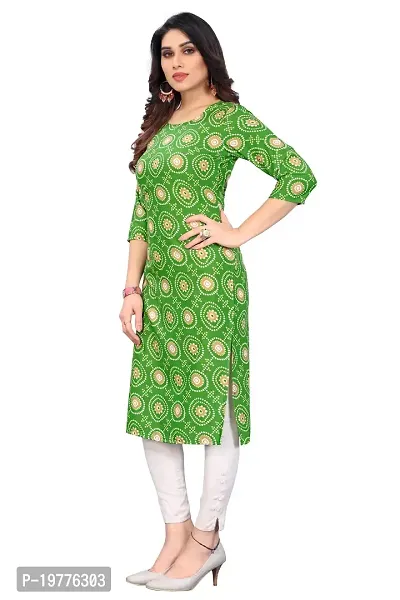 Trendy Straight Multicoloured Printed Crepe Kurta Combo For Women-thumb3