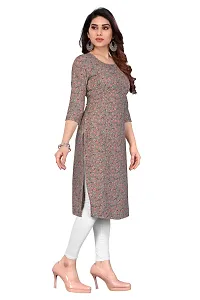 Trendy Straight Multicoloured Printed Crepe Kurta Combo For Women-thumb1