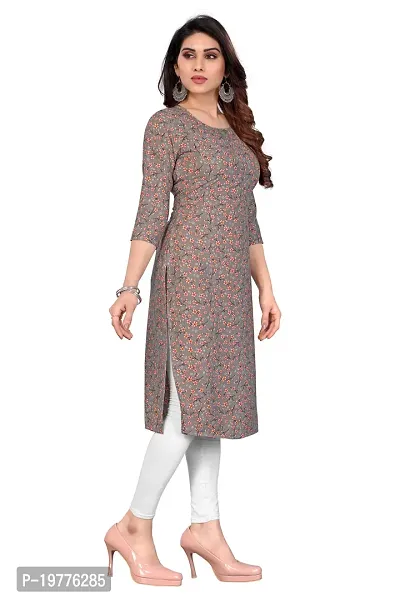 Trendy Straight Multicoloured Printed Crepe Kurta Combo For Women-thumb2