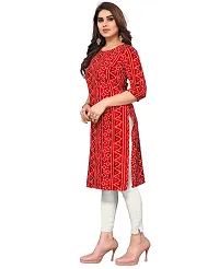 Trendy Straight Multicoloured Printed Crepe Kurta Combo For Women-thumb2