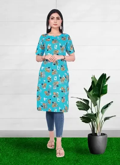 Trendy Cotton Printed Kurta