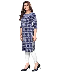 Trendy Straight Multicoloured Printed Crepe Kurta Combo For Women-thumb1