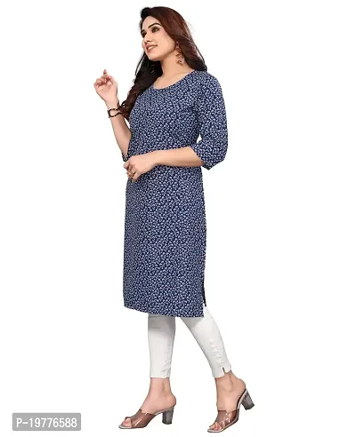 Trendy Straight Multicoloured Printed Crepe Kurta Combo For Women-thumb2