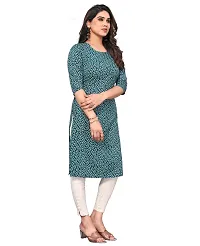 Trendy Straight Multicoloured Printed Crepe Kurta Combo For Women-thumb1