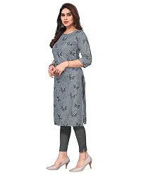 Trendy Straight Multicoloured Printed Crepe Kurta Combo For Women-thumb2