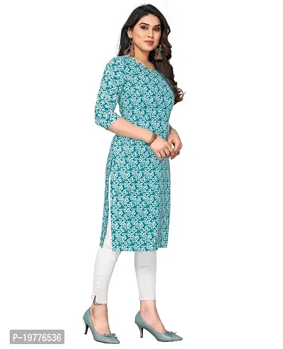 Trendy Straight Multicoloured Printed Crepe Kurta Combo For Women-thumb3