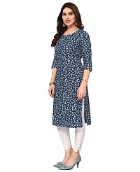 Trendy Straight Multicoloured Printed Crepe Kurta Combo For Women-thumb1