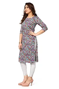 Trendy Straight Multicoloured Printed Crepe Kurta Combo For Women-thumb2