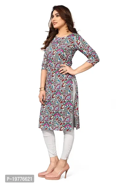 Trendy Straight Multicoloured Printed Crepe Kurta Combo For Women-thumb3