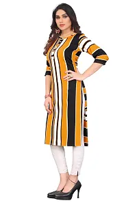 Trendy Straight Multicoloured Printed Crepe Kurta Combo For Women-thumb1