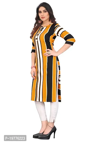 Trendy Straight Multicoloured Printed Crepe Kurta Combo For Women-thumb2