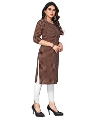 Trendy Straight Multicoloured Printed Crepe Kurta Combo For Women-thumb1