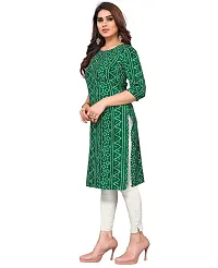 Trendy Straight Multicoloured Printed Crepe Kurta Combo For Women-thumb1