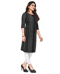 Trendy Straight Multicoloured Printed Crepe Kurta Combo For Women-thumb1