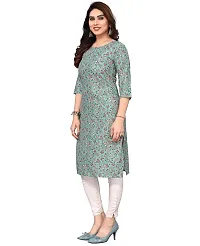 Trendy Straight Multicoloured Printed Crepe Kurta Combo For Women-thumb1