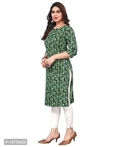 Trendy Straight Multicoloured Printed Crepe Kurta Combo For Women-thumb2