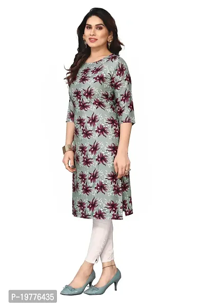 Trendy Straight Multicoloured Printed Crepe Kurta Combo For Women-thumb3