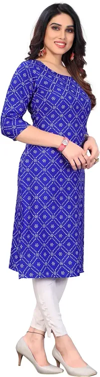 Elegant Crepe Printed Kurta For Women- Pack Of 3-thumb4