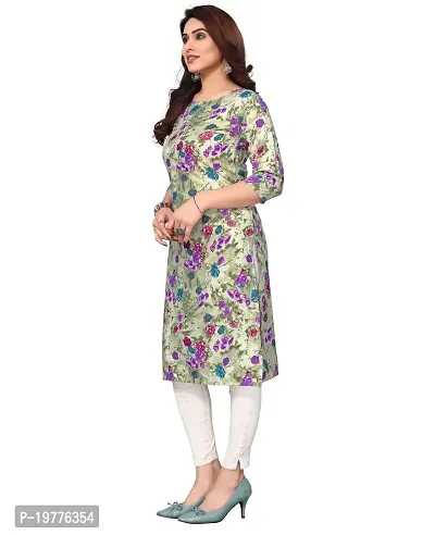 Trendy Straight Multicoloured Printed Crepe Kurta Combo For Women-thumb2