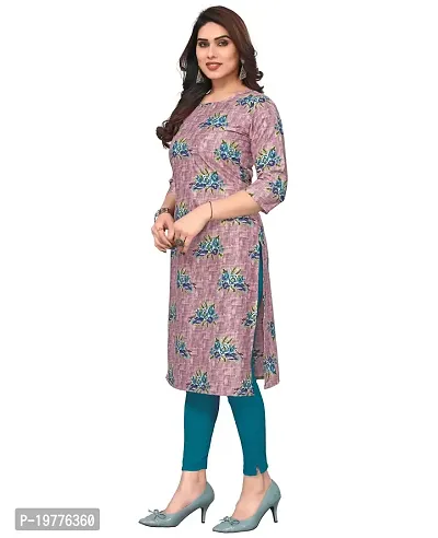 Trendy Straight Multicoloured Printed Crepe Kurta Combo For Women-thumb3