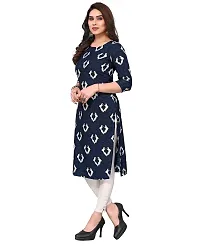 Trendy Straight Multicoloured Printed Crepe Kurta Combo For Women-thumb1