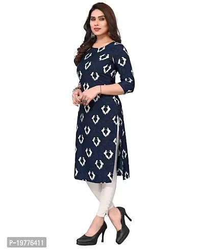 Trendy Straight Multicoloured Printed Crepe Kurta Combo For Women-thumb2