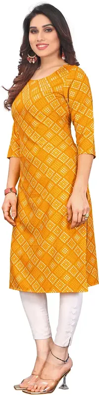 Elegant Crepe Printed Kurta For Women- Pack Of 3-thumb2