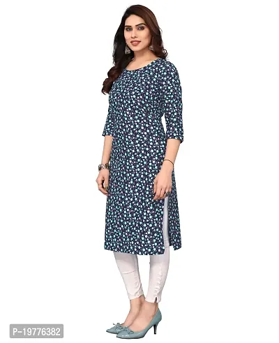 Trendy Straight Multicoloured Printed Crepe Kurta Combo For Women-thumb3