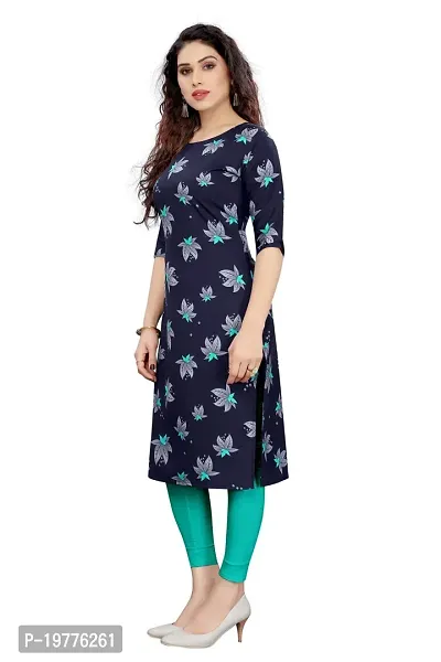 Trendy Straight Multicoloured Printed Crepe Kurta Combo For Women-thumb3