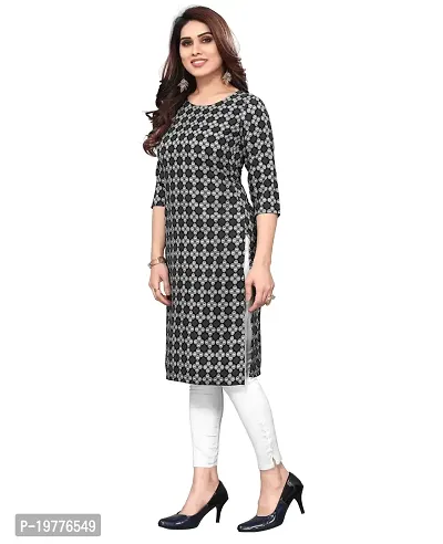 Trendy Straight Multicoloured Printed Crepe Kurta Combo For Women-thumb2