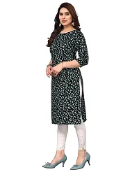 Trendy Straight Multicoloured Printed Crepe Kurta Combo For Women-thumb1