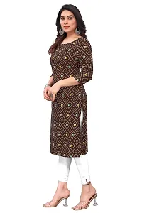 Trendy Straight Multicoloured Printed Crepe Kurta Combo For Women-thumb2