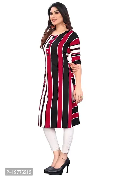 Trendy Straight Multicoloured Printed Crepe Kurta Combo For Women-thumb3