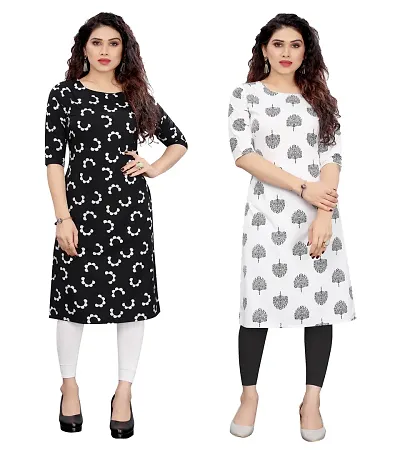 Trendy Straight Crepe Kurta Combo For Women