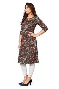 Trendy Straight Multicoloured Printed Crepe Kurta Combo For Women-thumb1