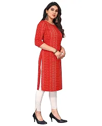 Trendy Straight Multicoloured Printed Crepe Kurta Combo For Women-thumb1