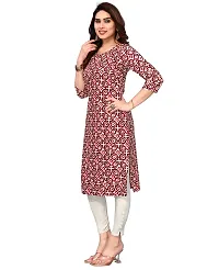 Trendy Straight Multicoloured Printed Crepe Kurta Combo For Women-thumb1