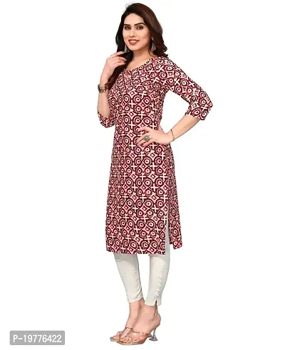 Trendy Straight Multicoloured Printed Crepe Kurta Combo For Women-thumb2