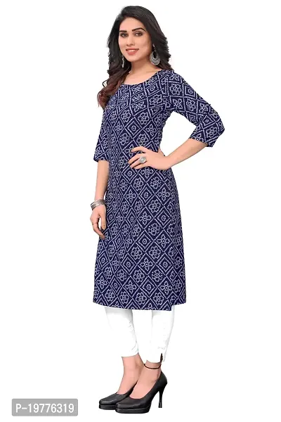 Trendy Straight Multicoloured Printed Crepe Kurta Combo For Women-thumb2