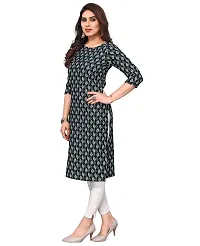 Trendy Straight Multicoloured Printed Crepe Kurta Combo For Women-thumb2