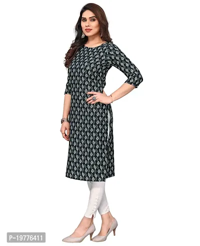 Trendy Straight Multicoloured Printed Crepe Kurta Combo For Women-thumb3